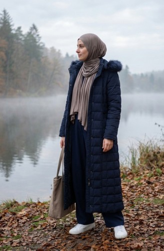 Plus Size Hooded Nova Jacket 6320-02 Navy Blue 6320-02