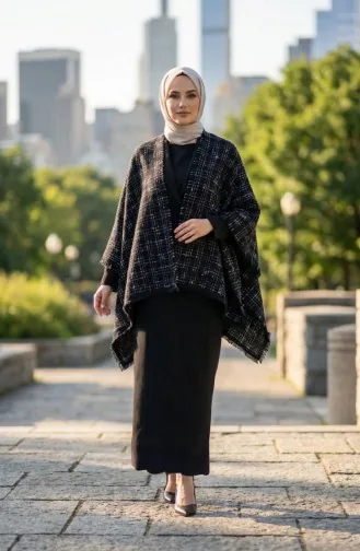 Schulterschal 1209-01 Schwarz 1209-01