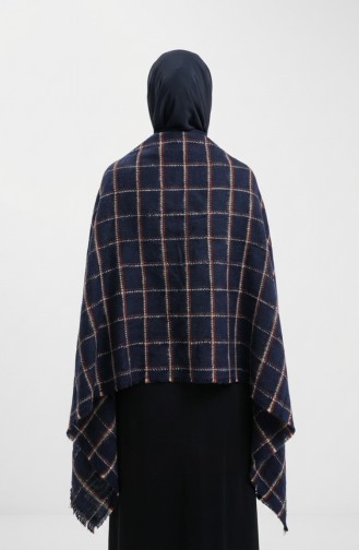 Schoudersjaal 1212-01 Marineblauw 1212-01