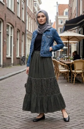 Authentic Gefütterter Rock 2037-01 Khaki 2037-01