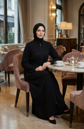 Authentischer Ferace (Fara) Shile Stoff 9600-01 Schwarz 9600-01