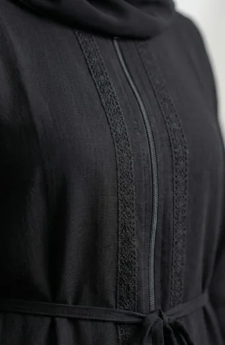 Authentischer Ferace (Fara) Shile Stoff 9600-01 Schwarz 9600-01