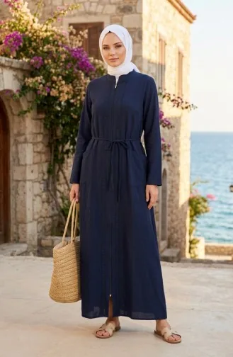 Authentisches Ferace (Fara) Aus Şile-Stoff 9600-02 Marineblau. 9600-02