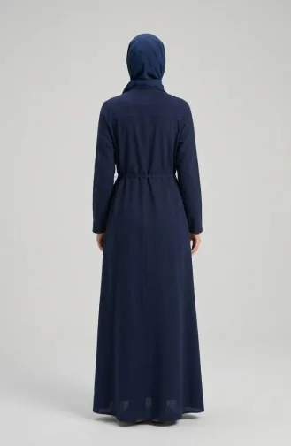 Authentisches Ferace (Fara) Aus Şile-Stoff 9600-02 Marineblau. 9600-02