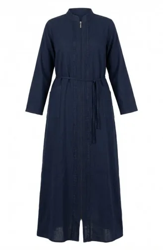 Authentisches Ferace (Fara) Aus Şile-Stoff 9600-02 Marineblau. 9600-02