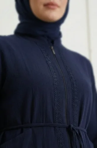 Authentisches Ferace (Fara) Aus Şile-Stoff 9600-02 Marineblau. 9600-02