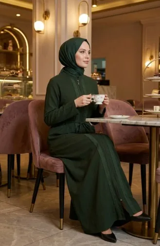 Authentischer Ferace (Fara) Shile Stoff 9600-03 Khaki 9600-03