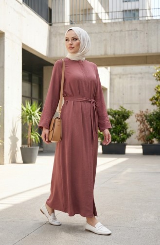 Abaya Met Riem Van Aerobin-stof 4043-01 Roze 4043-01