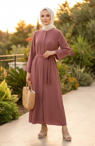 Abaya Met Riem Van Aerobin-stof 4043-01 Roze 4043-01