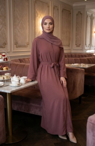 Abaya Met Riem Van Aerobin-stof 4043-01 Roze 4043-01