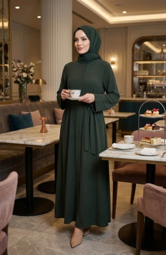 Abaya Met Riem Van Aerobin-stof 4043-05 Khaki 4043-05