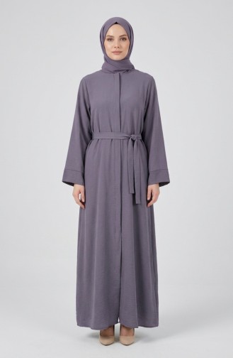 عباية بحزام من قماش أيروبين 4043-07 رمادي 4043-07