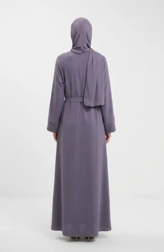 عباية بحزام من قماش أيروبين 4043-07 رمادي 4043-07