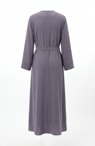 عباية بحزام من قماش أيروبين 4043-07 رمادي 4043-07