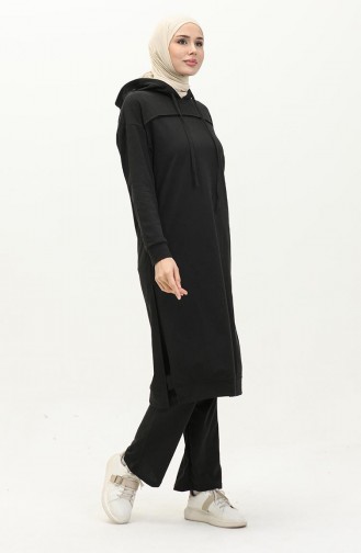 Tweedraads Trainingspak 3034-03 Zwart 3034-03