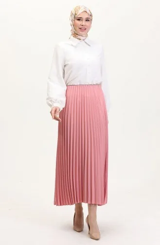Pleated Skirt 0027-02 Powder 0027-02