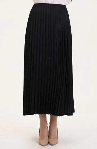 Piliseli Etek 0027-03 Siyah