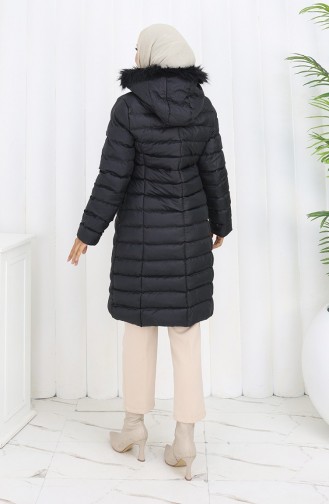 Gewatteerd Jack Met Capuchon En Rits 0168-02 Zwart 0168-02