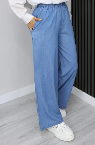 Tensel Jeans Mit Elastischem Bund 7568-06 Hellblau 7568-06