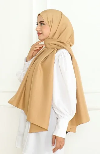شال سادة 81076-17 كاراميل 81076-17