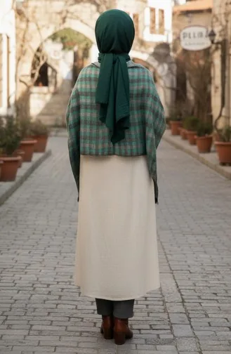 Schoudersjaal 1076-01 Groen 1076-01