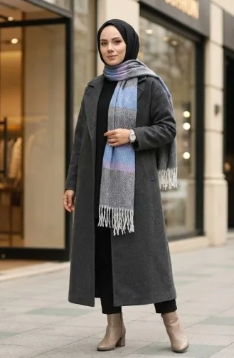 Châle Epaule à Motifs Chevrons 2035-04 Lilas 2035-04