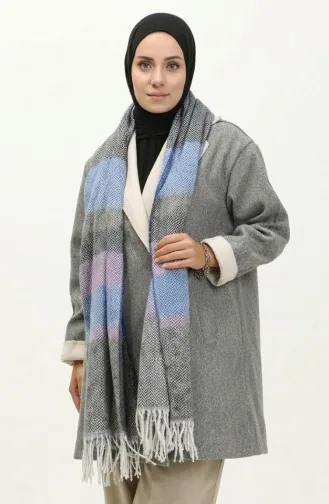 Châle Epaule à Motifs Chevrons 2035-04 Lilas 2035-04