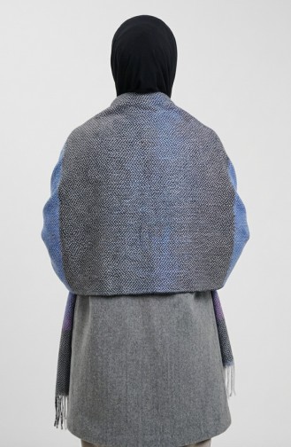 Schultertuch Mit Fischgrätenmuster 2035-04 Flieder 2035-04