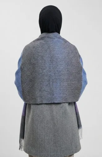 Châle Epaule à Motifs Chevrons 2035-04 Lilas 2035-04