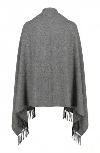 Schoudersjaal Met Visgraatmotief 2035-05 Paars 2035-05