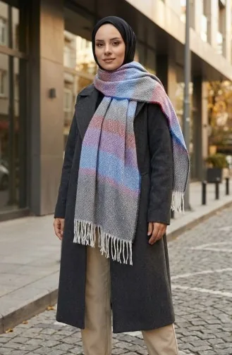 Schultertuch Mit Fischgrätenmuster 2035-06 Weinrot 2035-06