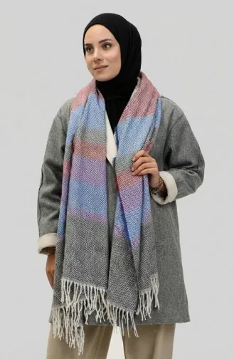 Schultertuch Mit Fischgrätenmuster 2035-06 Weinrot 2035-06