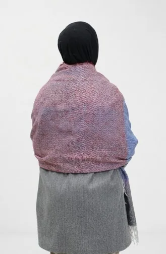 Schultertuch Mit Fischgrätenmuster 2035-06 Weinrot 2035-06