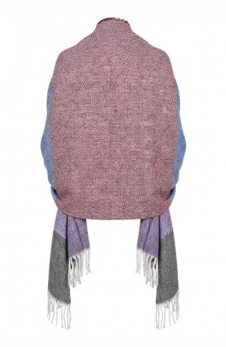 Schultertuch Mit Fischgrätenmuster 2035-06 Weinrot 2035-06