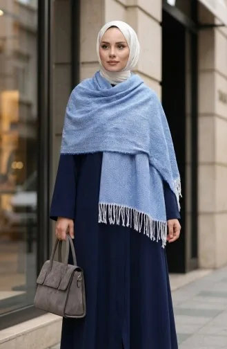 شال كتف سادة 2063-02 أزرق ملكي 2063-02