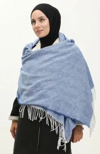 شال كتف سادة 2063-02 أزرق ملكي 2063-02