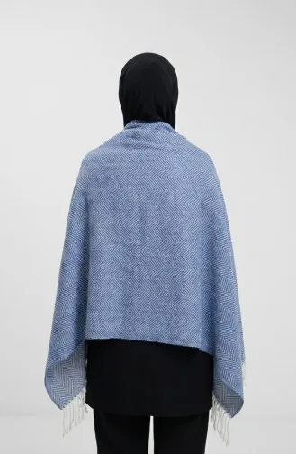 شال كتف سادة 2063-02 أزرق ملكي 2063-02