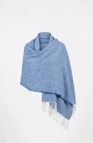 شال كتف سادة 2063-02 أزرق ملكي 2063-02