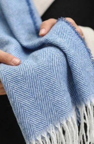 شال كتف سادة 2063-02 أزرق ملكي 2063-02