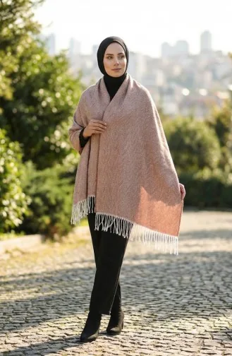 شال كتف سادة 2063-07 بني جملي 2063-07
