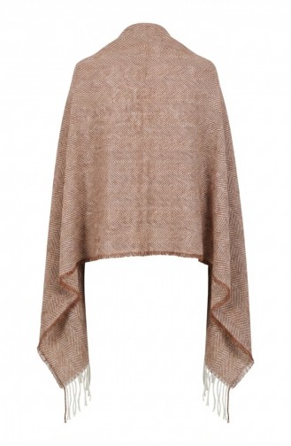 Schlichtes Acryl-Schultertuch 2063-07 Hellbraun 2063-07