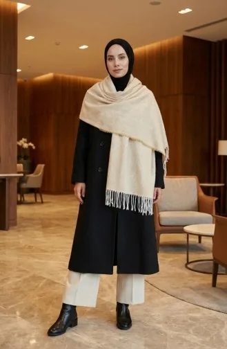 شال كتف سادة  2063-10  ذهبي 2063-10