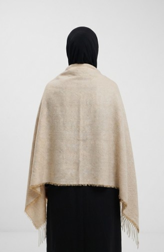 Düz Akrilik Omuz Şalı 2063-10 Gold