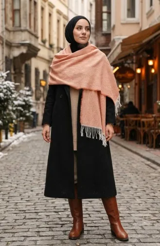 Effen Schouderdoek Van Acryl 2063-11 Oranje 2063-11