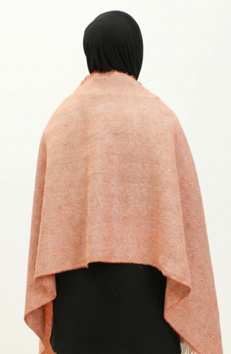 Châle Epaule Acrylique Uni 2063-11 Orange 2063-11
