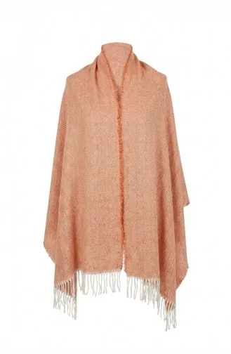 Effen Schouderdoek Van Acryl 2063-11 Oranje 2063-11