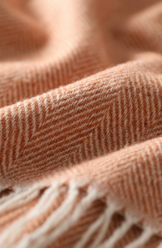 Châle Epaule Acrylique Uni 2063-11 Orange 2063-11