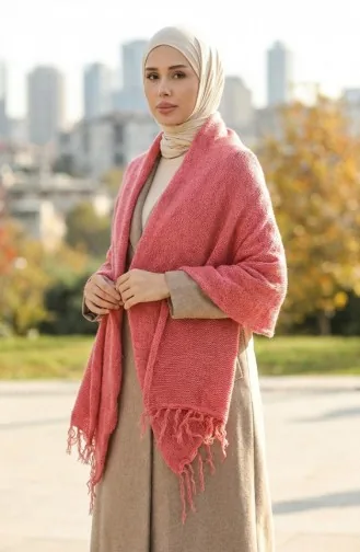 Tricot Epaule Tricoté Châle 2064-02 Fleur De Grenade 2064-02