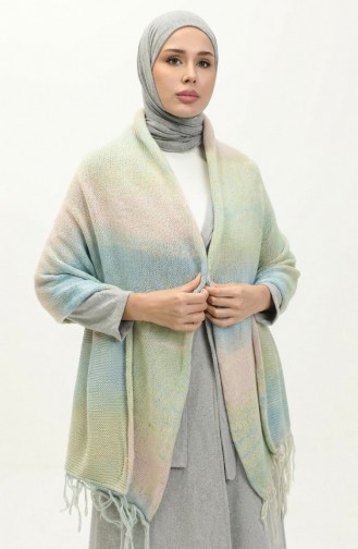 Triko Örme Omuz Şalı 2064-04 Renkli