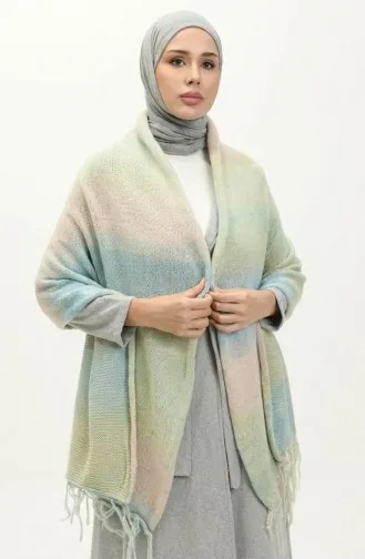 Triko Örme Omuz Şalı 2064-04 Renkli